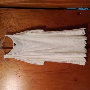 Torrid white lace tunic/dress
